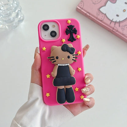 Midnight Glam Kitty Phone Case