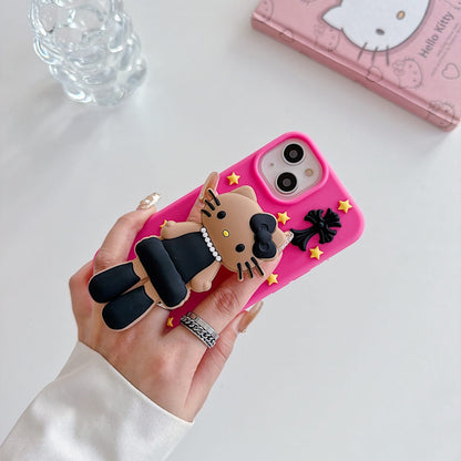 Midnight Glam Kitty Phone Case