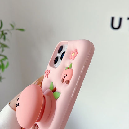 Peach Blossom Silicone Phone Case