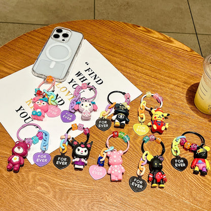 Playful Rainbow Candy Vibe Phone Charm | Keychain | Handbag Charm