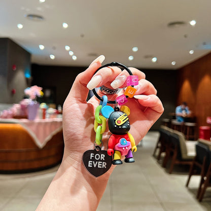 Playful Rainbow Candy Vibe Phone Charm | Keychain | Handbag Charm