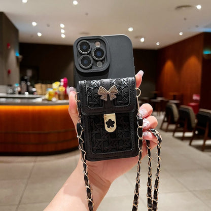 Portable Crossbody Strap Wallet Camera Protection Phone Case
