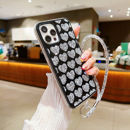 Shiny Glitter Diamond Heart Phone Case