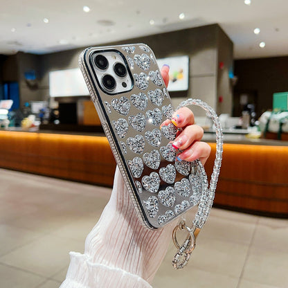 Shiny Glitter Diamond Heart Phone Case