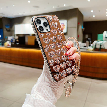 Shiny Glitter Diamond Heart Phone Case