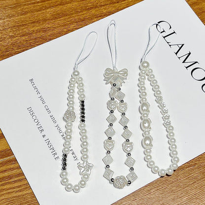 Snow Pearl Phone Charm