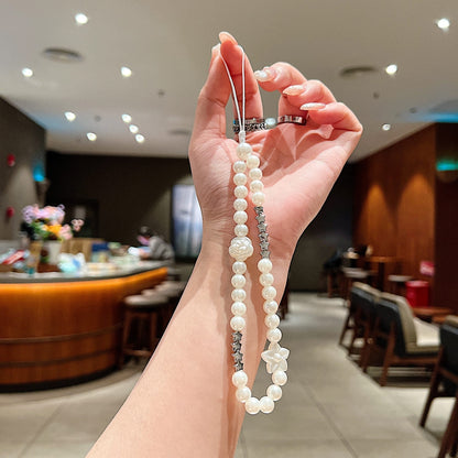 Snow Pearl Phone Charm