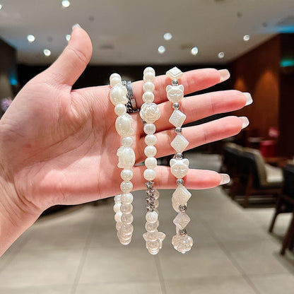 Snow Pearl Phone Charm
