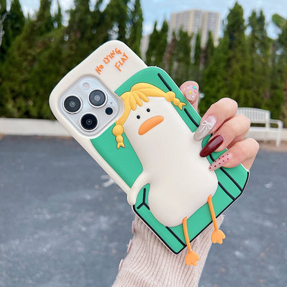 Soft Silicone Ducklings Phone Case