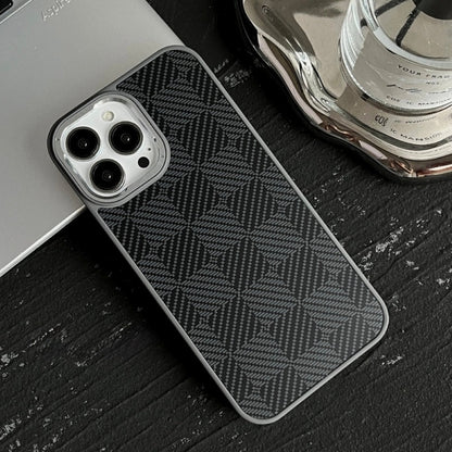 Synthetic Fiber Grid Texture Phone Case