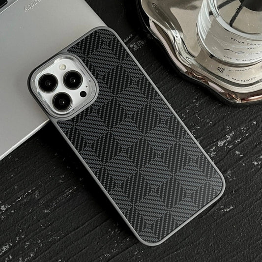 Synthetic Fiber Grid Texture Phone Case