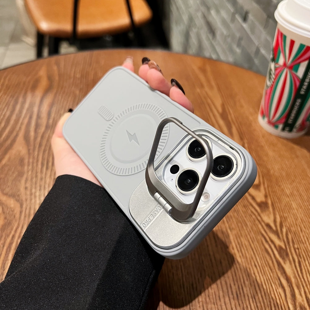 TPU Silicone Magnetic Wireless Kickstand Phone Case