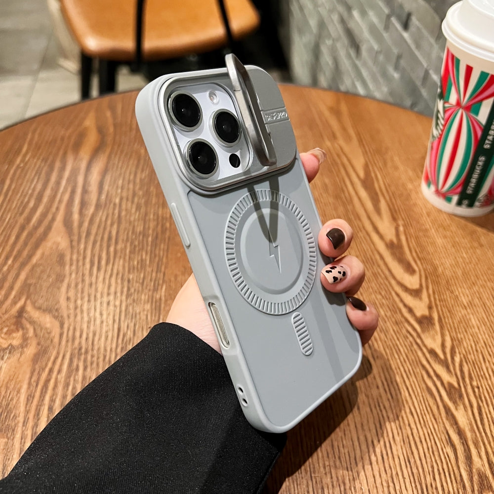 TPU Silicone Magnetic Wireless Kickstand Phone Case