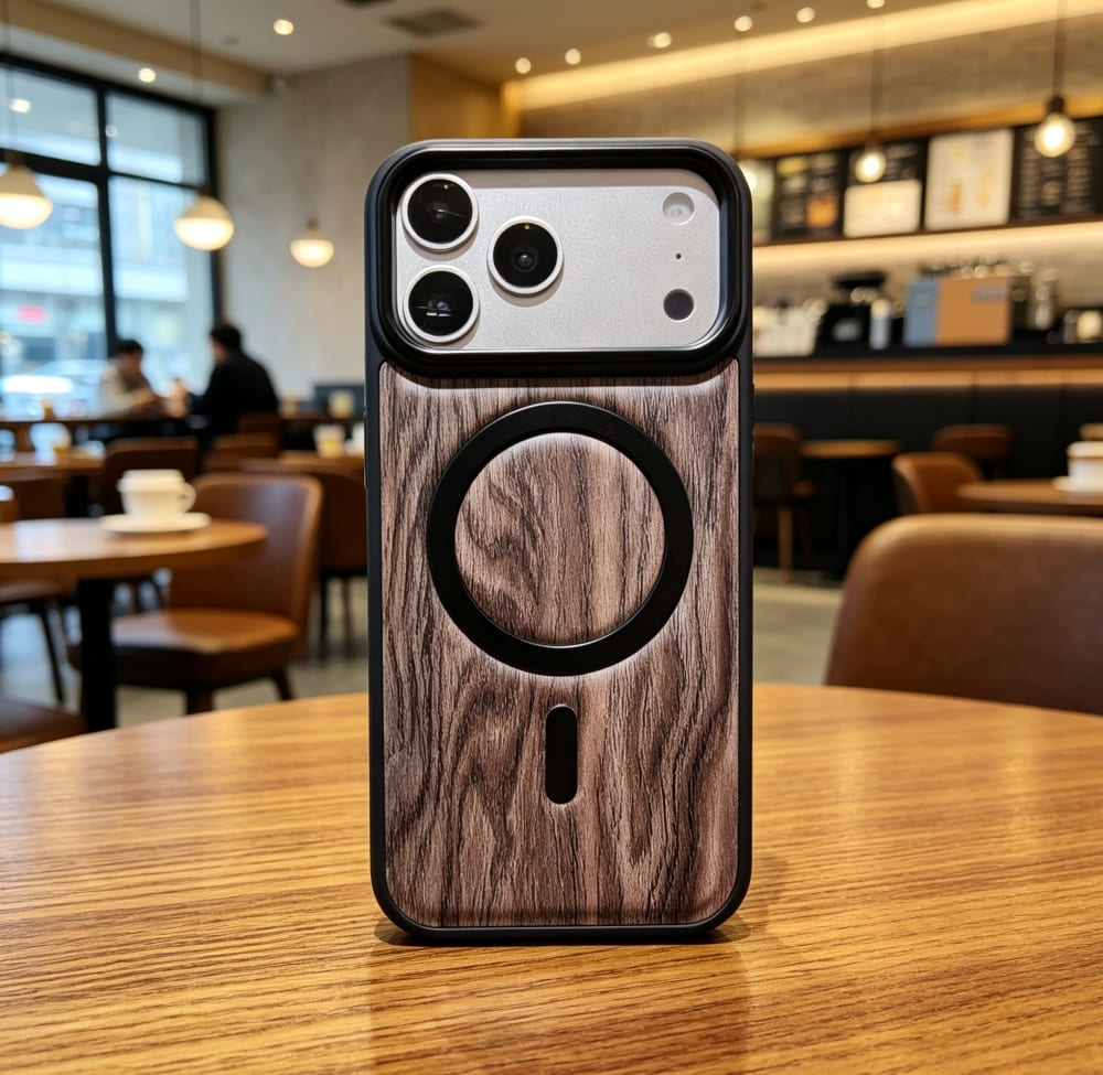 Timber Finish Grip Phone Case