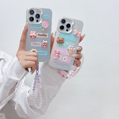 Toy Printed Phone Case with Bracelet