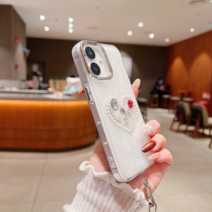 Transparent Rubber Gel Phone Case with Bracelet